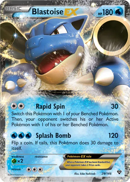 Blastoise-EX #234, Japanese XY-P Promos Kamex Mega Battle Pack