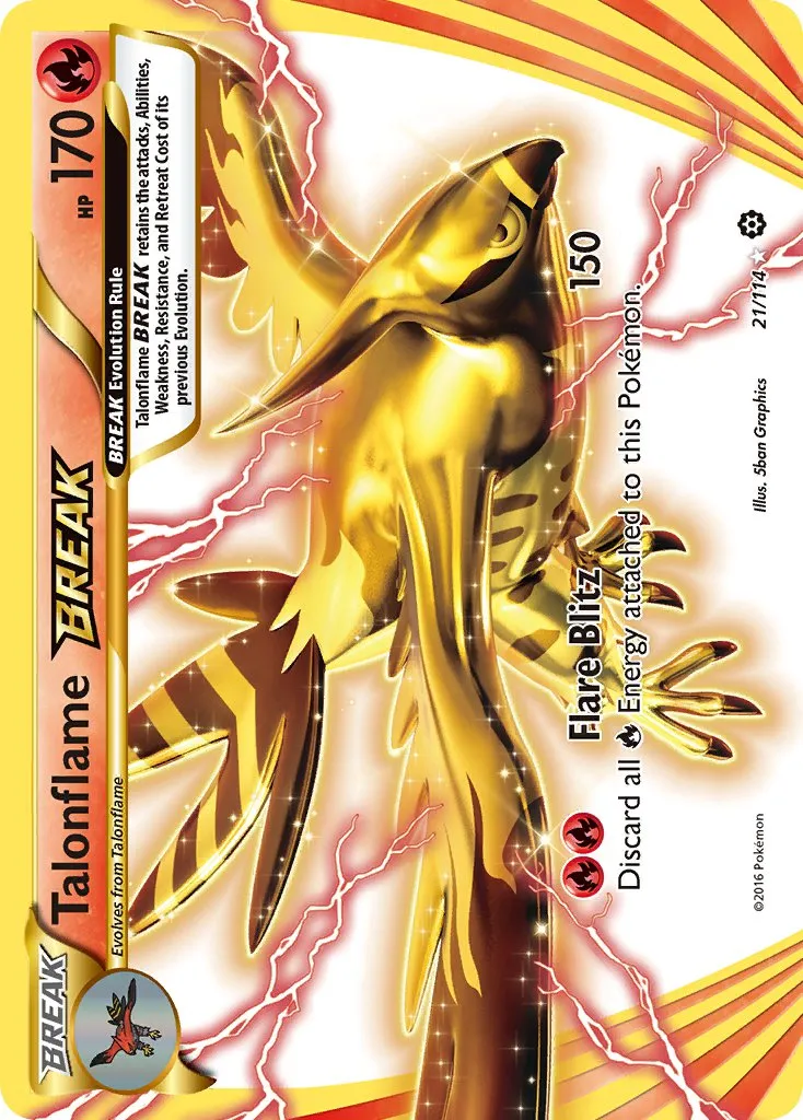 Talonflame BREAK #238, Japanese XY-P Promos Pokemon Card Gym Pack