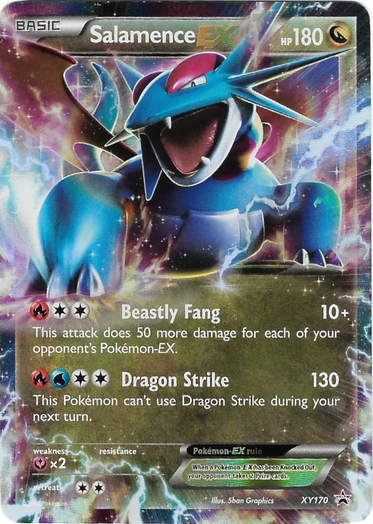 Salamence-EX #254, Japanese XY-P Promos Corocoro Ichiban! Pokemon Card Game