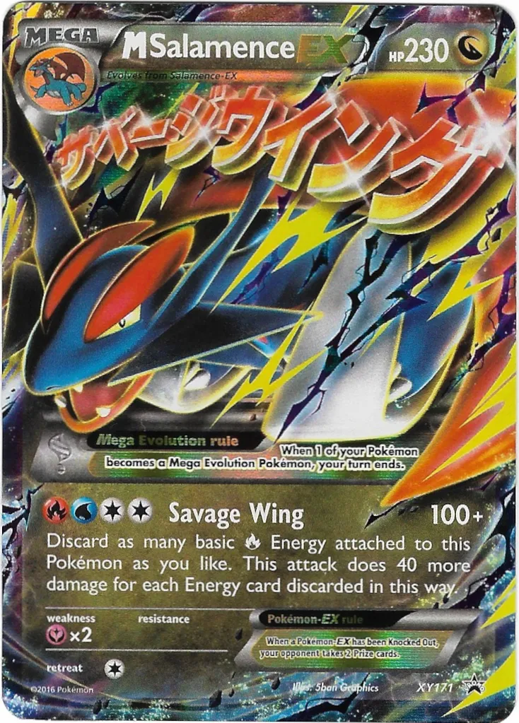 Salamence #257, Japanese XY-P Promos Corocoro Ichiban! M Salamence Gym Battle