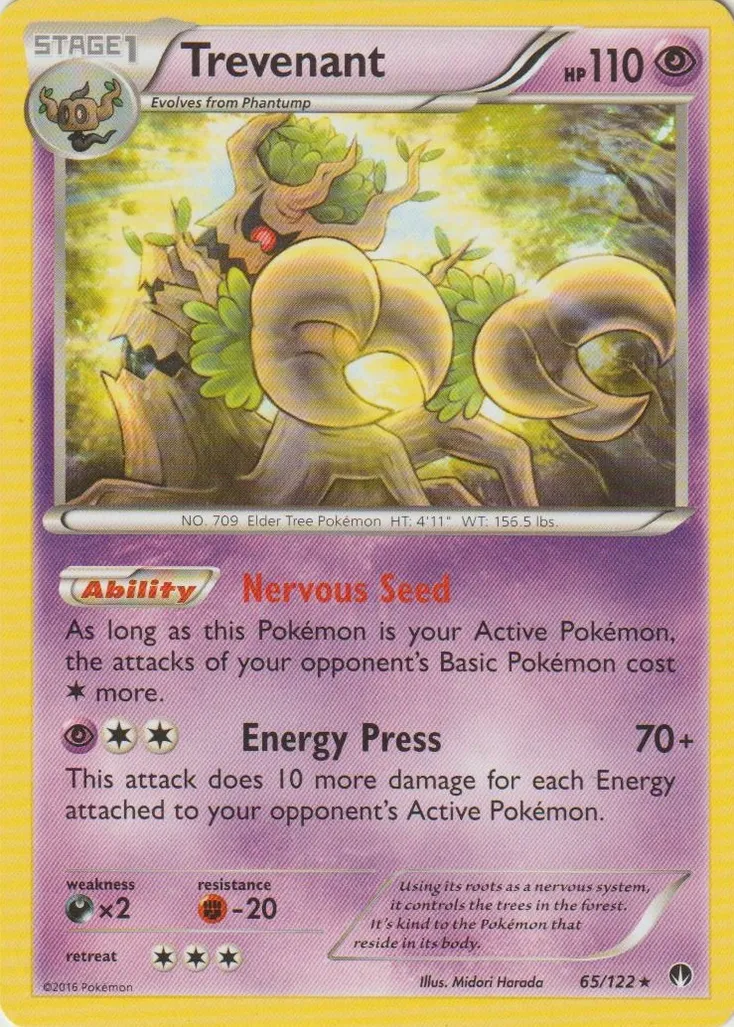 Trevenant #285, Japanese XY-P Promos Pokemon Card Gym Pack