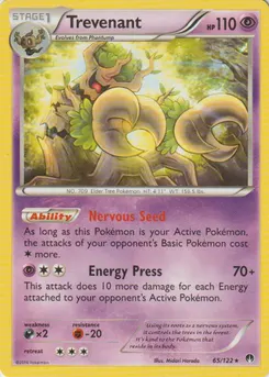 Trevenant #285, Pokemon Card Gym Pack
