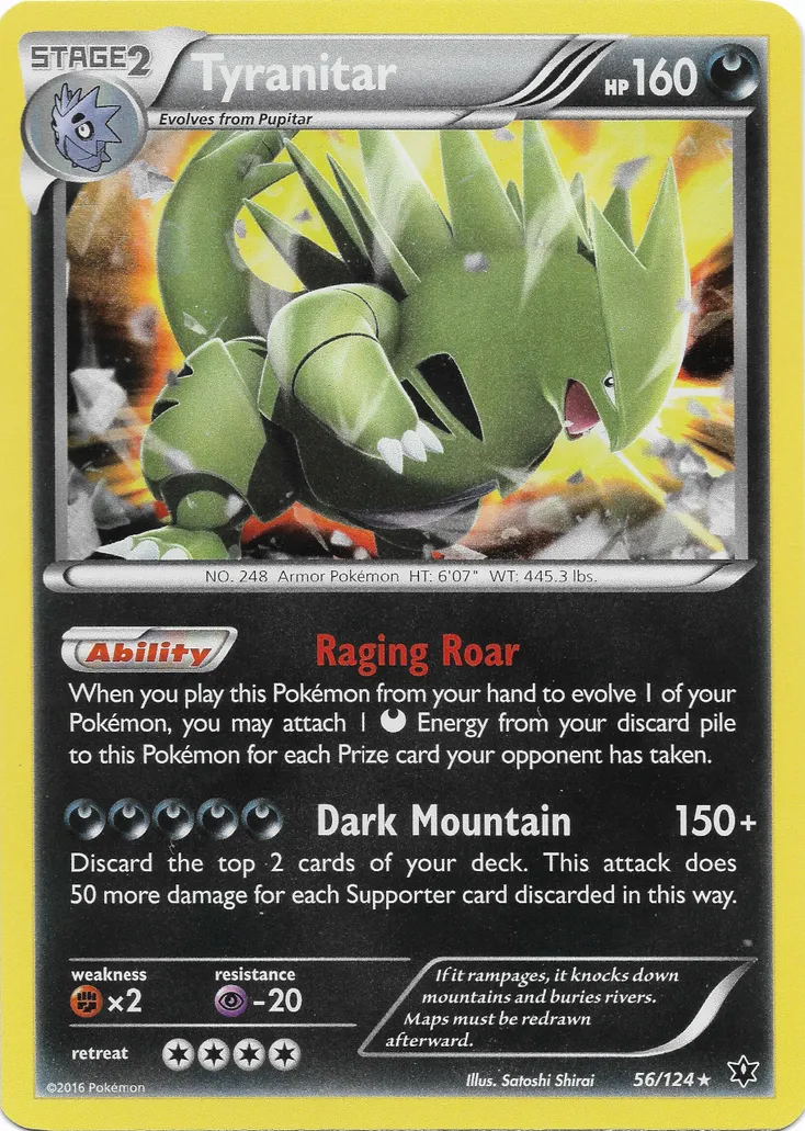 Tyranitar #287, Japanese XY-P Promos Pokemon Card Gym