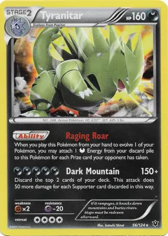 Tyranitar #287, Pokemon Card Gym