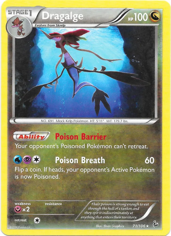 Dragalge #288, Japanese XY-P Promos Pokemon Card Gym Pack