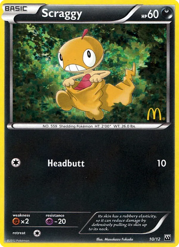 Scraggy #10, McDonald's Collection 2012