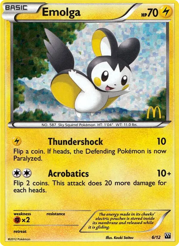 Emolga #6, McDonald's Collection 2012