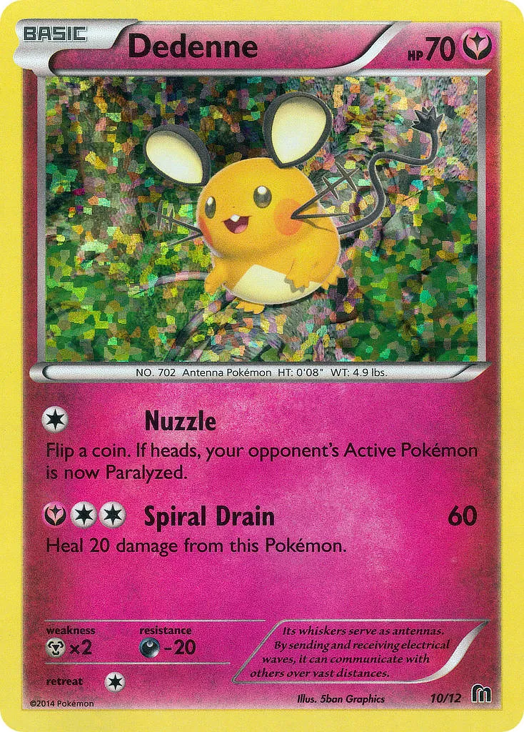 Dedenne #10, McDonald's Collection 2016