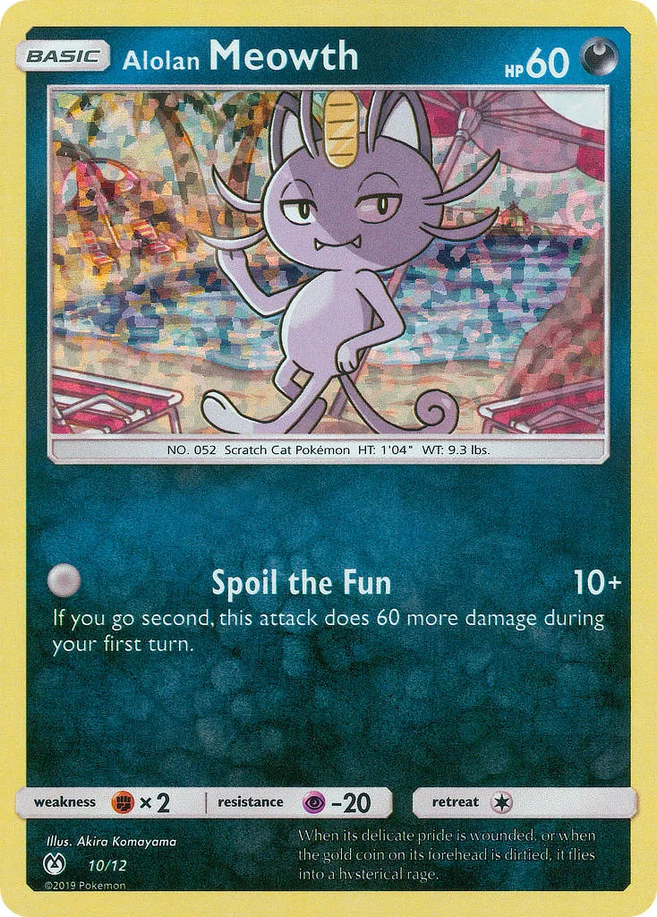Alolan Meowth #10, McDonald's Collection 2019