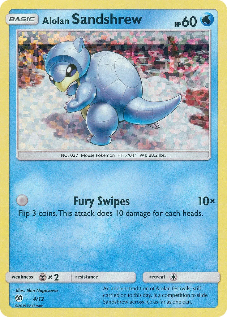 Alolan Sandshrew #4, McDonald's Collection 2019