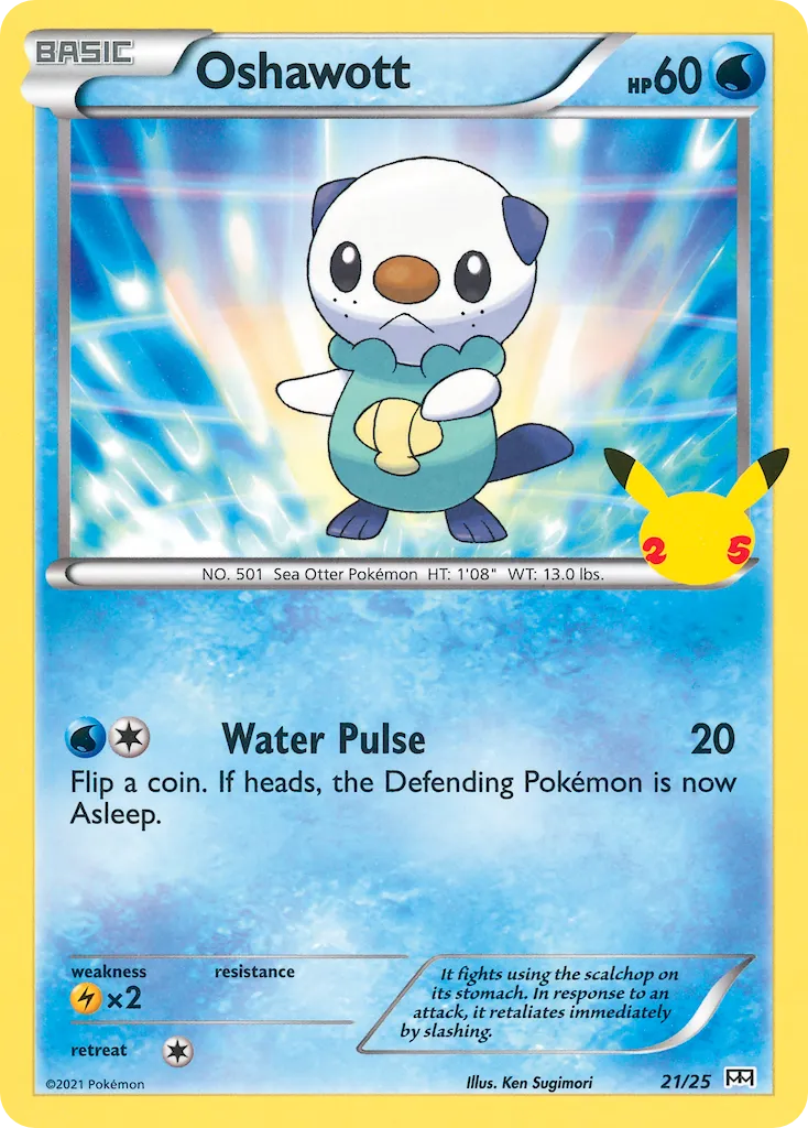 Oshawott #21, McDonald's Collection 2021