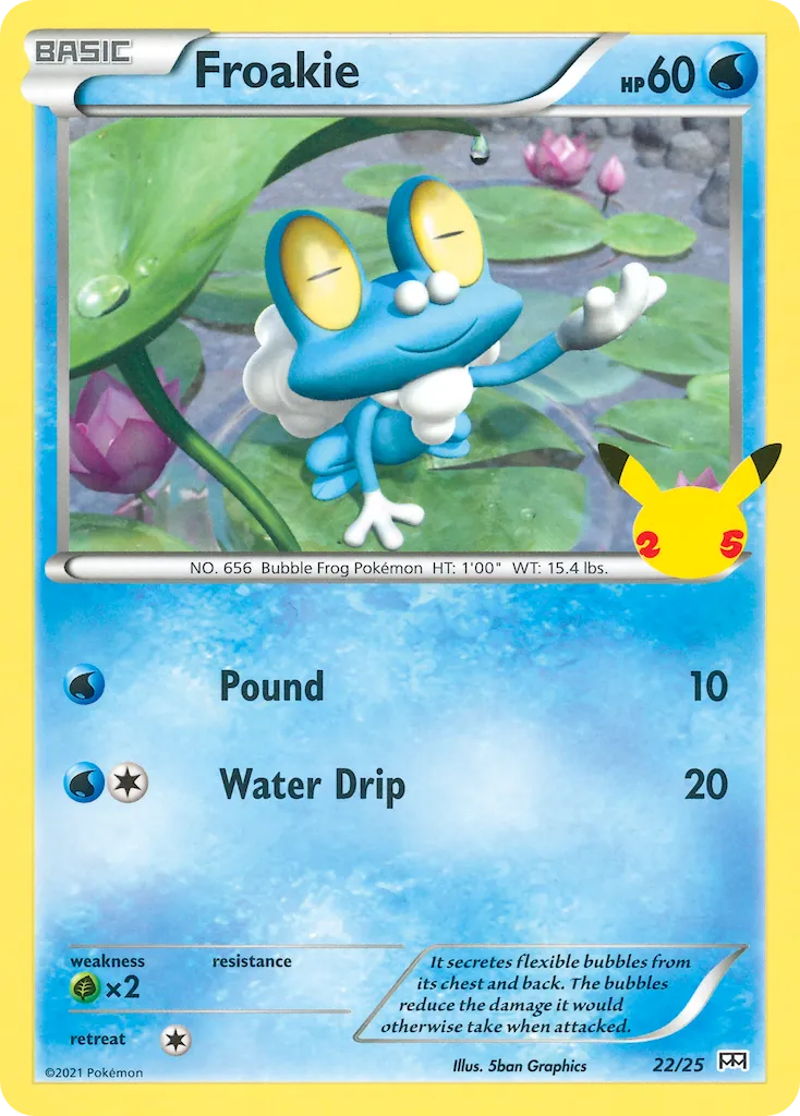 Froakie #22, McDonald's Collection 2021