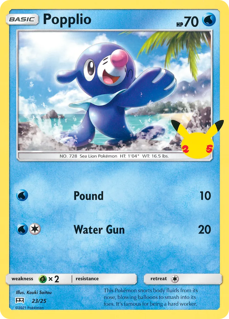 Popplio #23, McDonald's Collection 2021 Holo