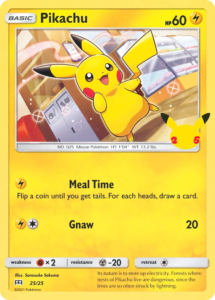 Pikachu #25, McDonald's Collection 2021
