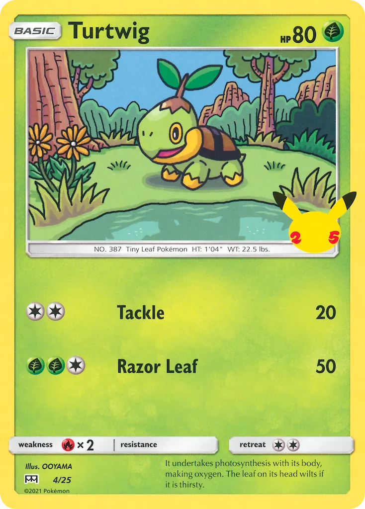 Turtwig #4, McDonald's Collection 2021
