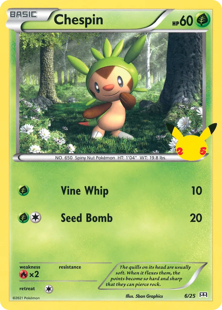 Chespin #6, McDonald's Collection 2021