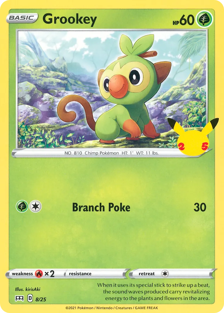 Grookey #8, McDonald's Collection 2021