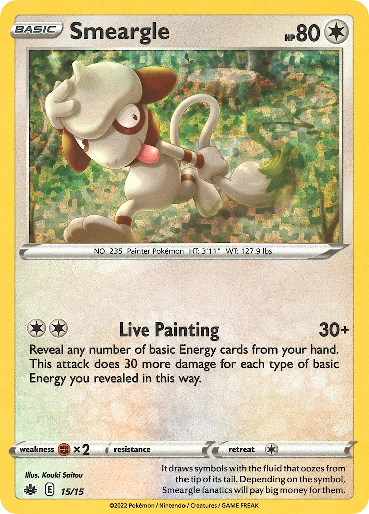 Smeargle #15, McDonald's Collection 2022