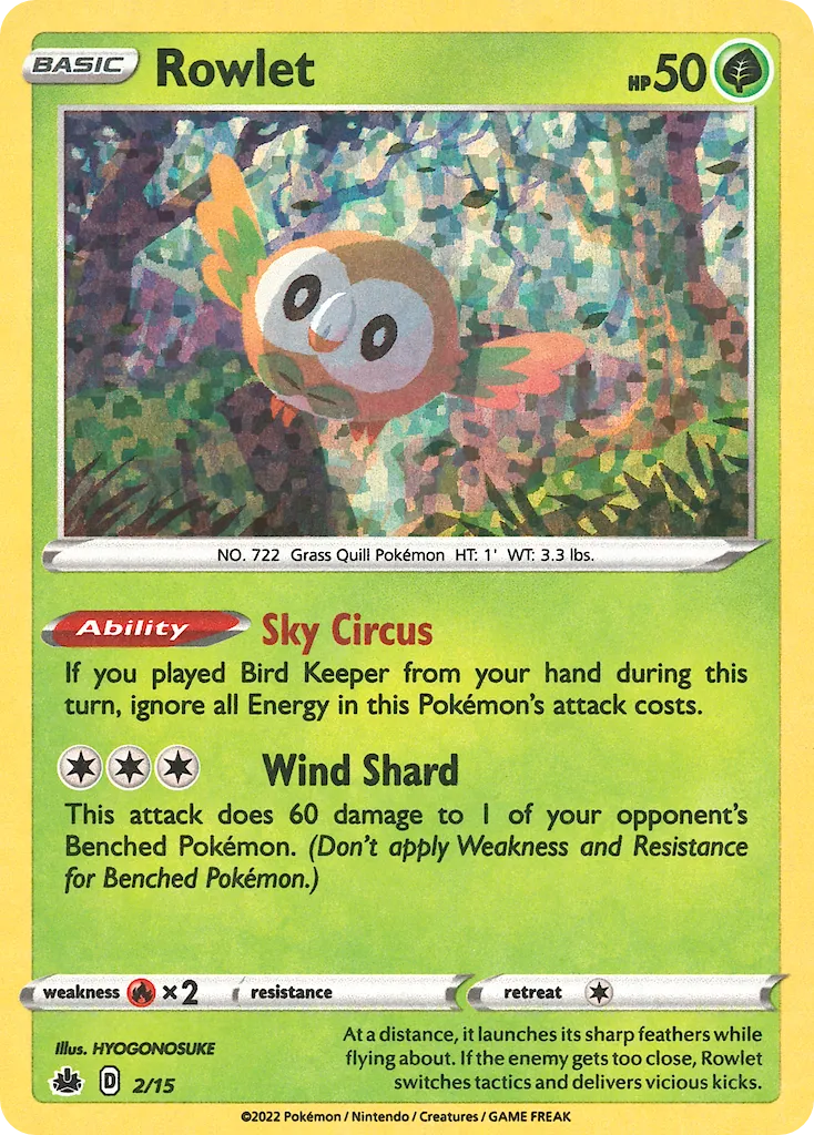 Rowlet #2, McDonald's Collection 2022