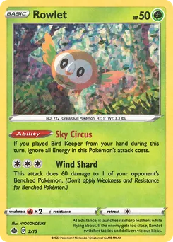 Rowlet #2, Standard