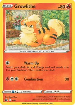Growlithe #4, Standard
