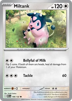 Miltank #106, Reverse Holo
