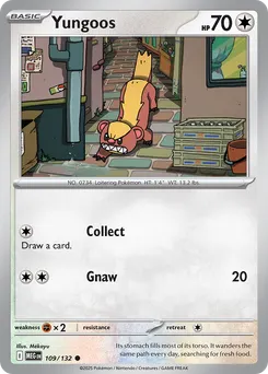 Yungoos #109, Reverse Holo