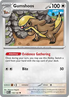 Gumshoos #110, Reverse Holo