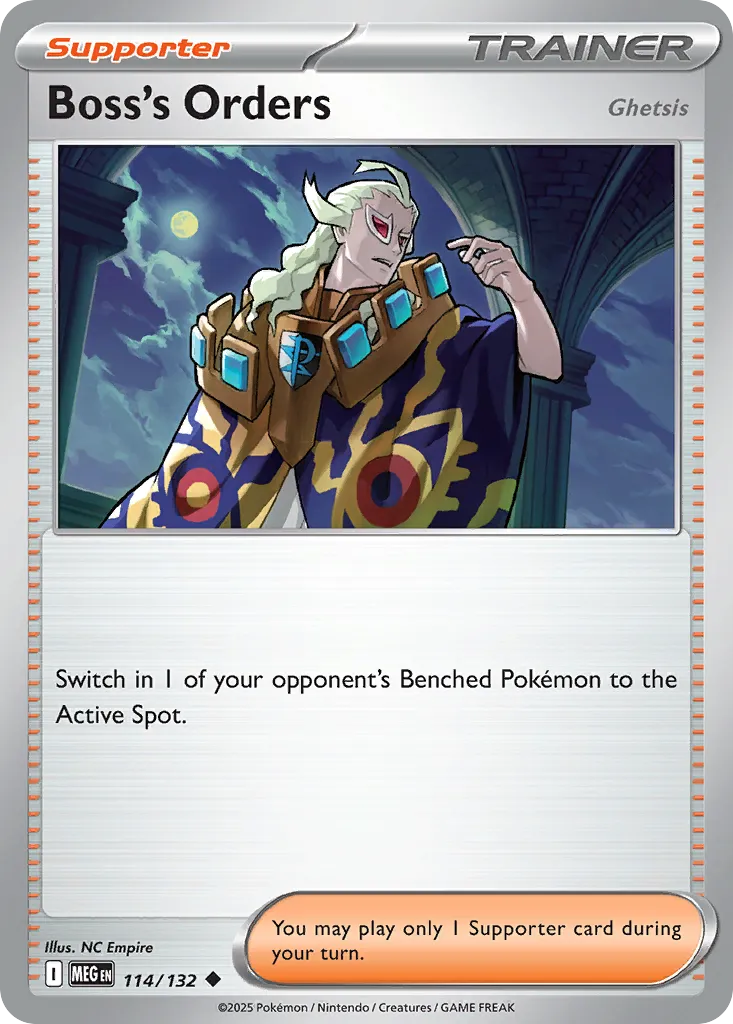 Boss's Orders #114, Mega Evolution Reverse Holo