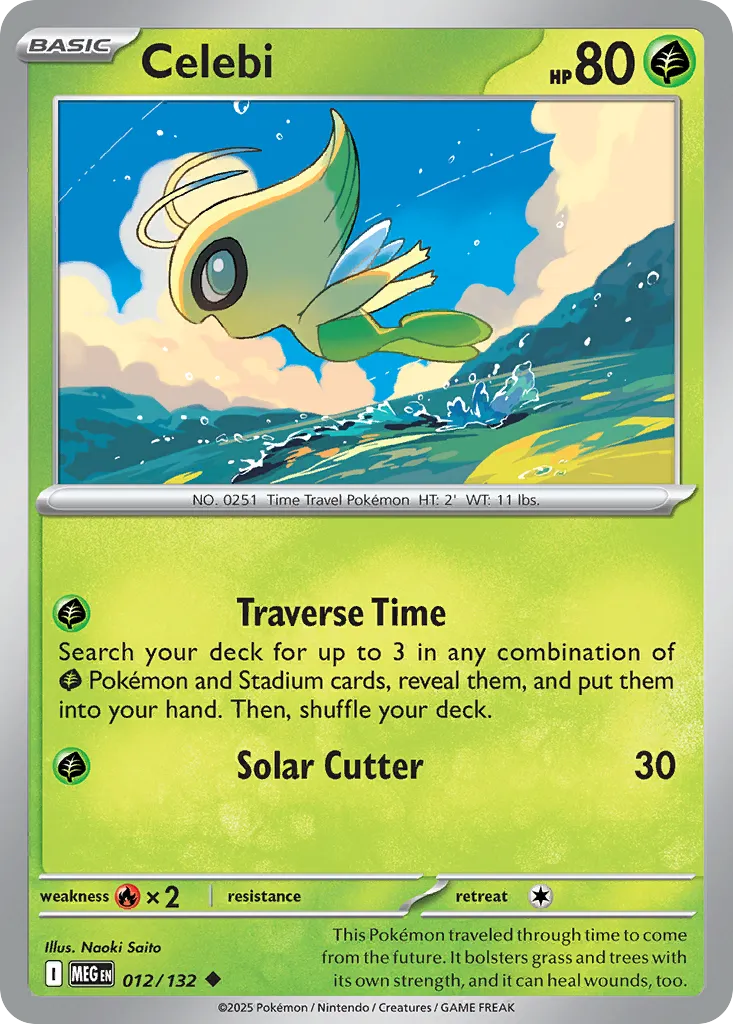Celebi #12, Mega Evolution Reverse Holo