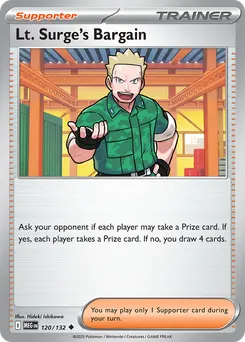 Lt. Surge's Bargain #120, Reverse Holo