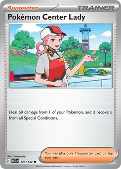 Pokémon Center Lady #123, Reverse Holo