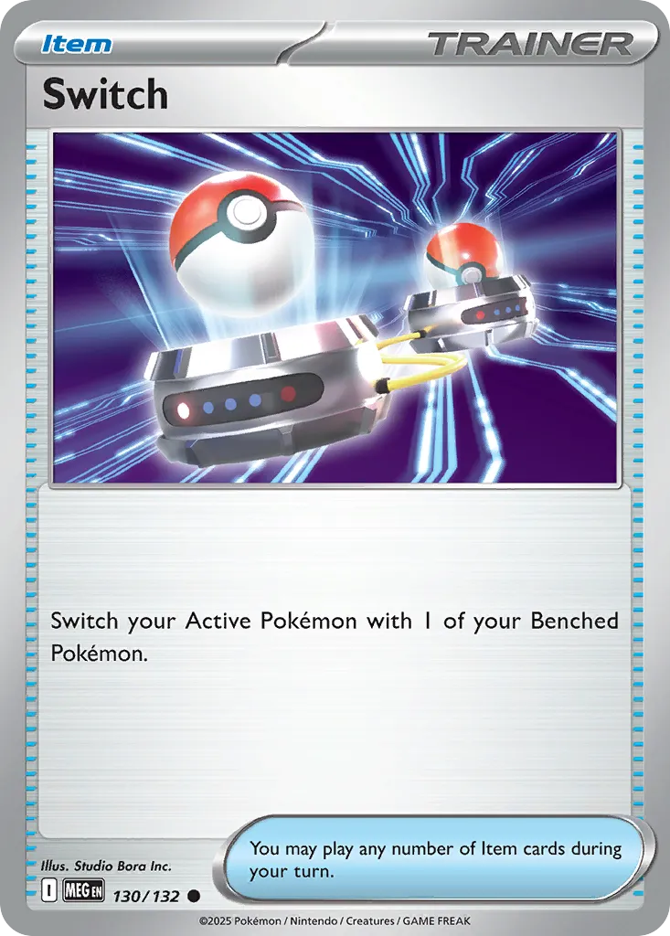 Switch #130, Mega Evolution Reverse Holo