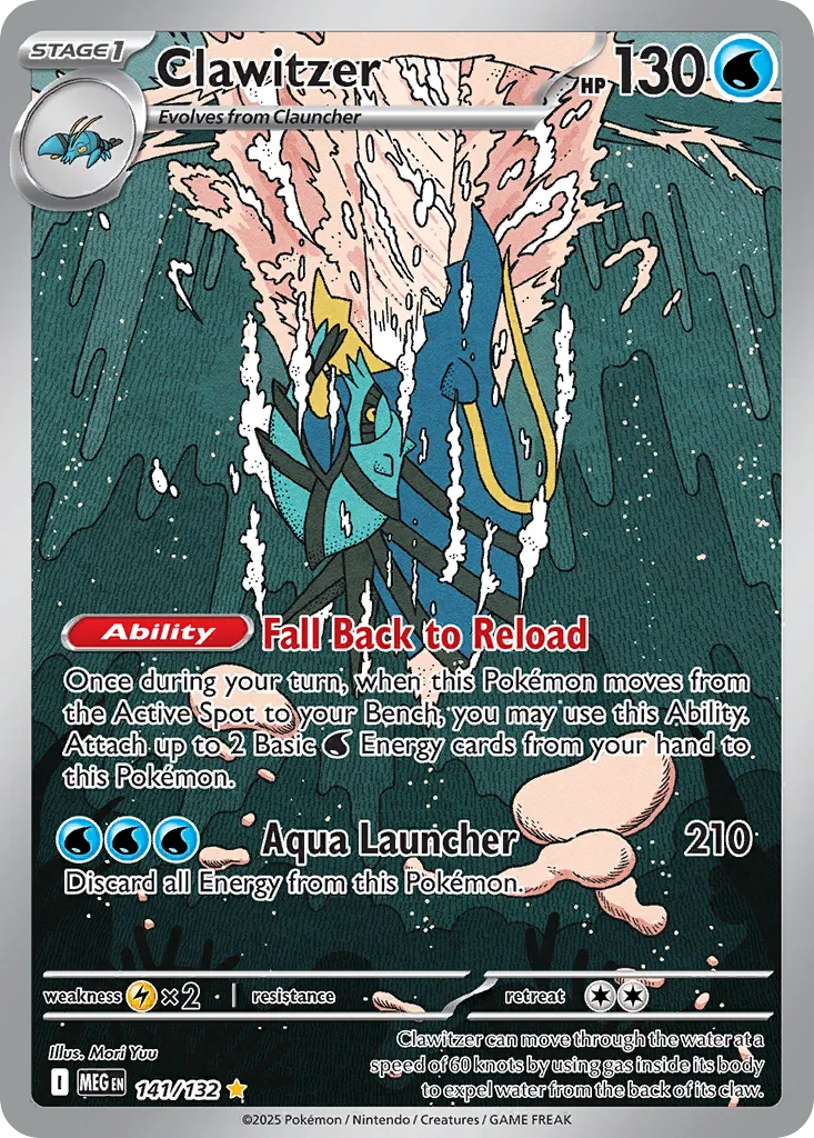 Clawitzer #141, Mega Evolution
