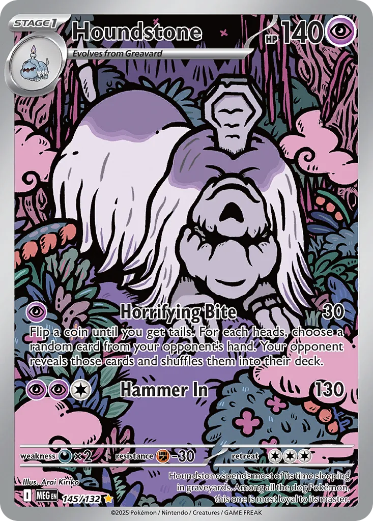Houndstone #145, Mega Evolution