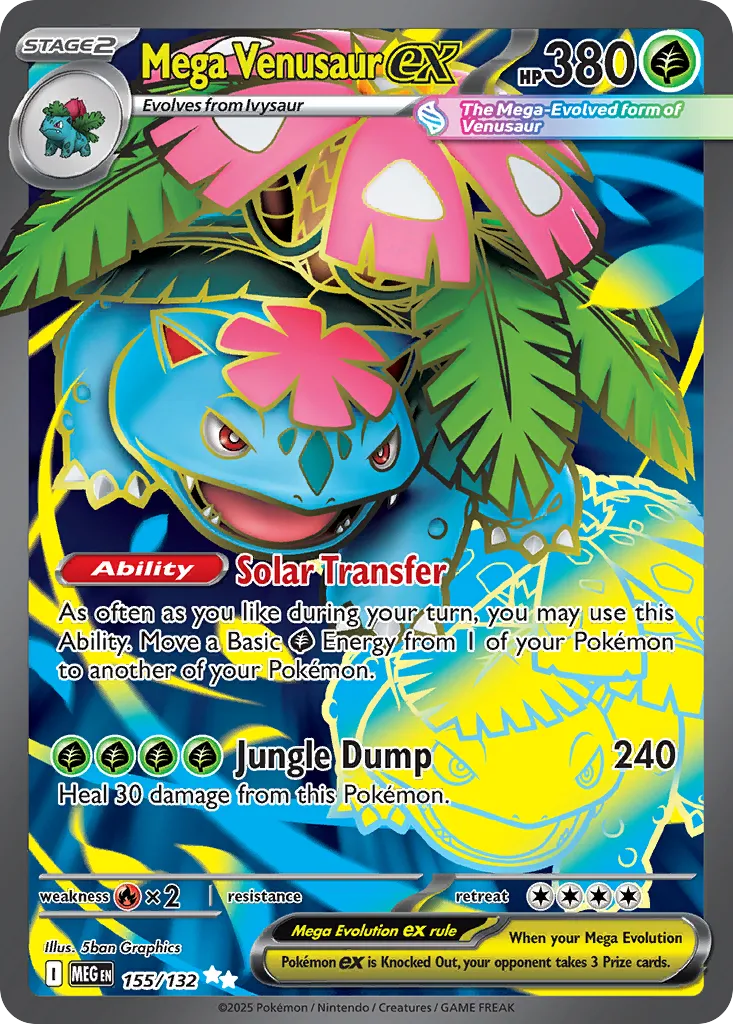 Mega Venusaur ex #155, Mega Evolution