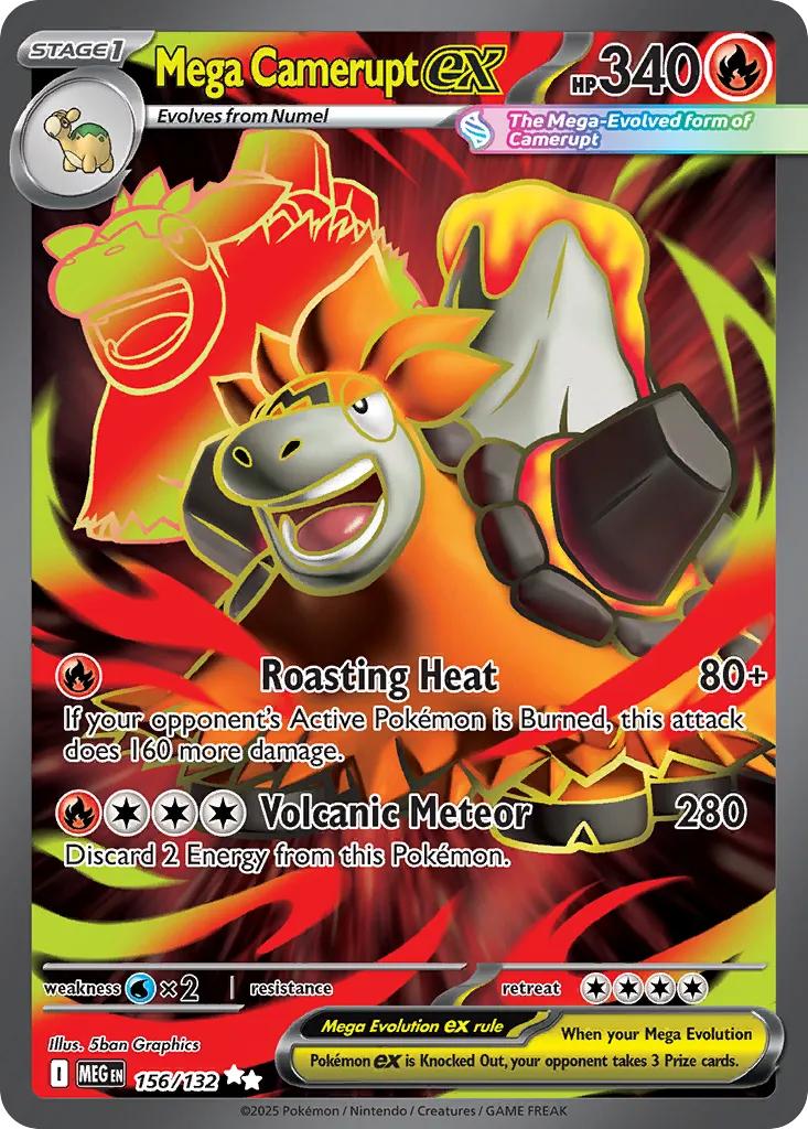 Mega Camerupt ex #156, Mega Evolution