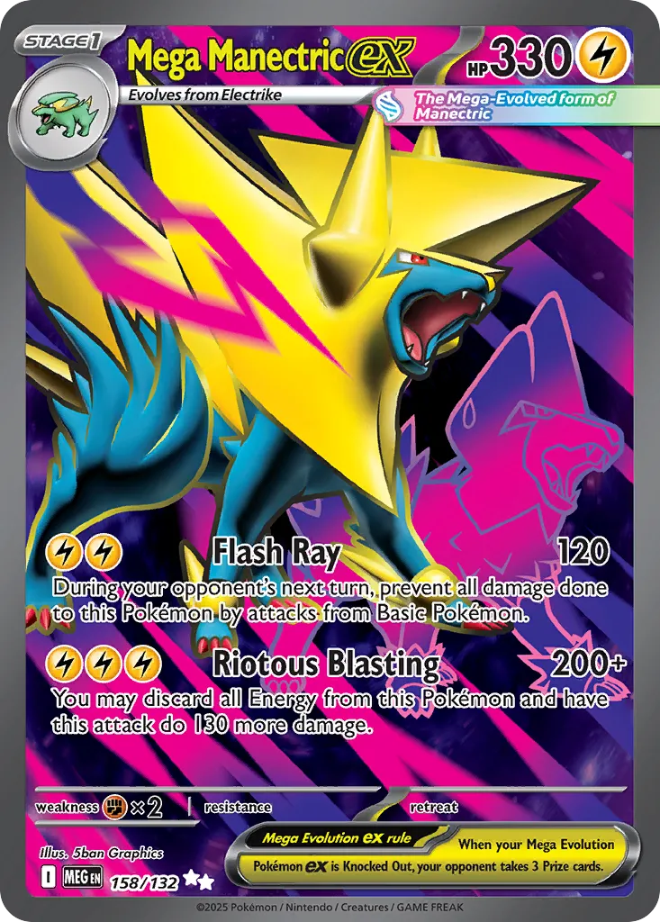 Mega Manectric ex #158, Mega Evolution