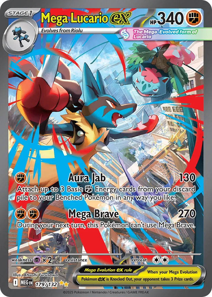 Mega Lucario ex #179, Mega Evolution