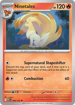 Ninetales #20, Reverse Holo