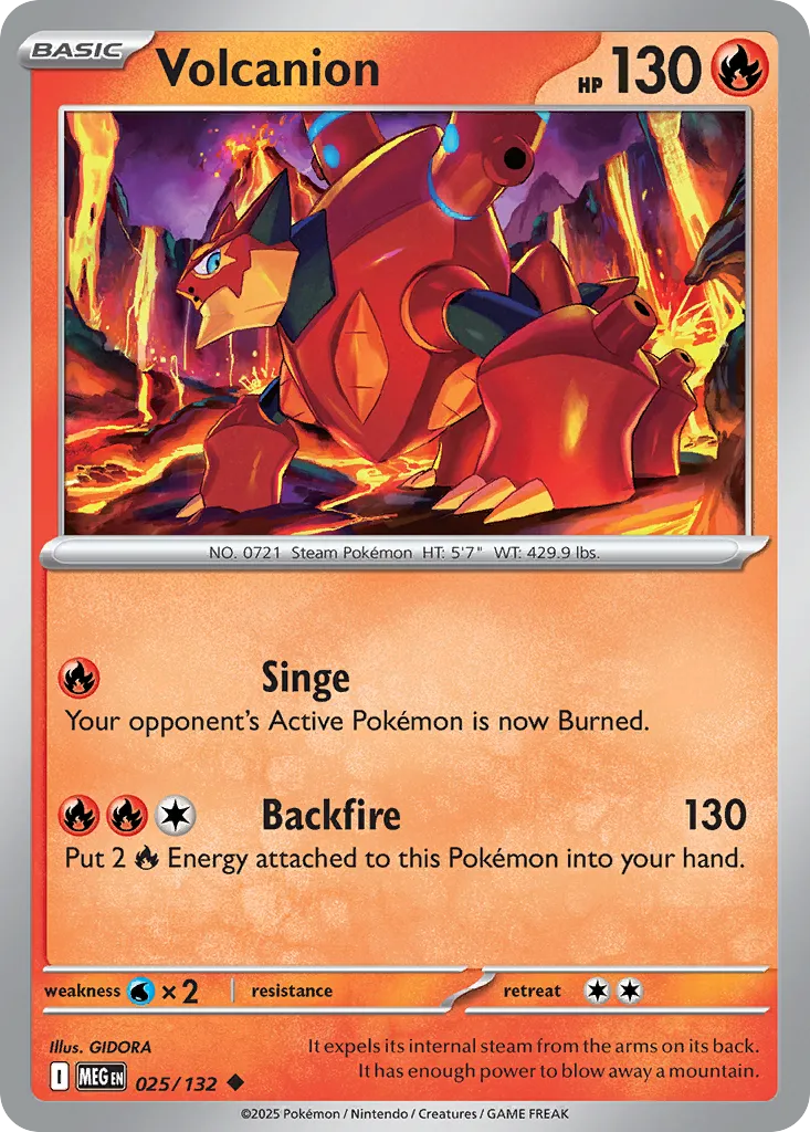 Volcanion #25, Mega Evolution