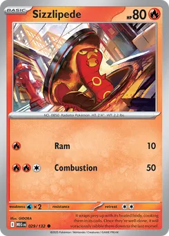 Sizzlipede #29, Reverse Holo
