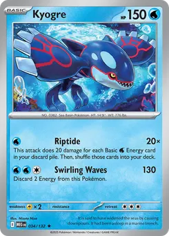 Kyogre #34, Reverse Holo