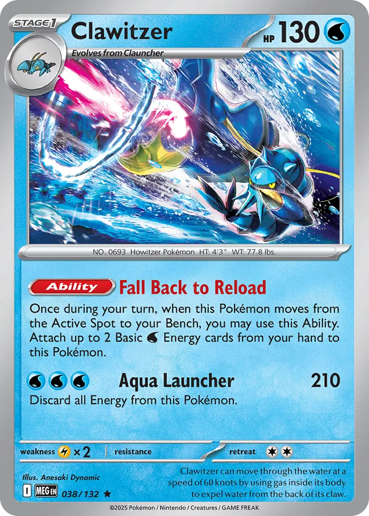 Clawitzer #38, Mega Evolution