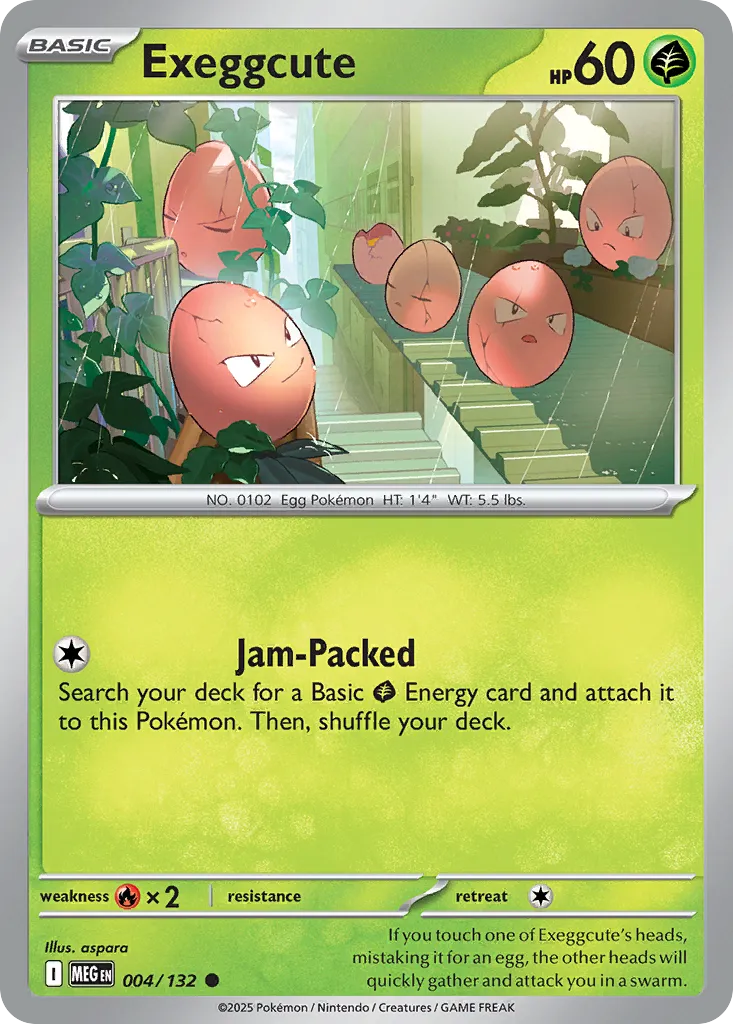 Exeggcute #4, Mega Evolution Reverse Holo