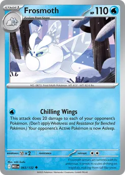 Frosmoth #43, Reverse Holo