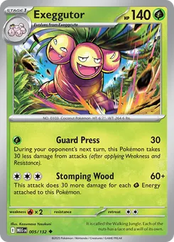 Exeggutor #5, Reverse Holo