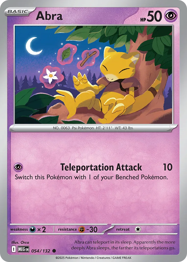 Abra #54, Mega Evolution