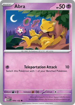 Abra #54, Reverse Holo