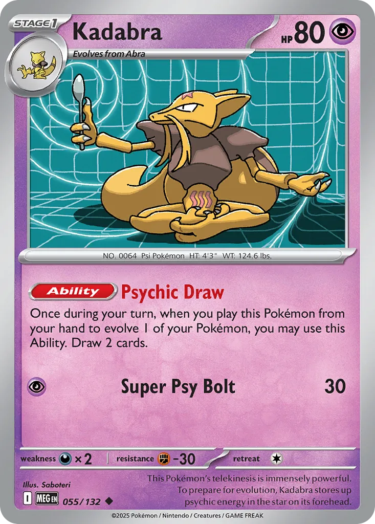 Kadabra #55, Mega Evolution